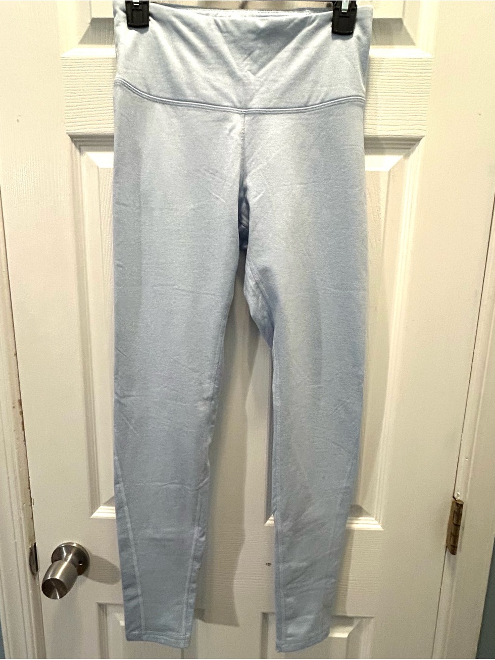Old Navy Leggings Women’s M Active GozeCore High Rise Ankle Light Blue Stretch